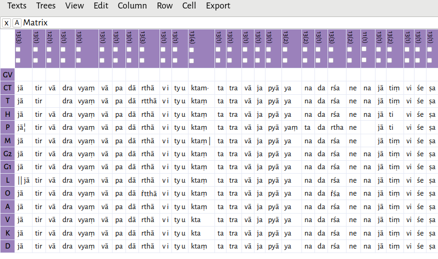 image of the matrix editor