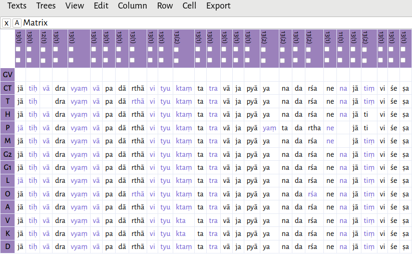 image of the matrix editor